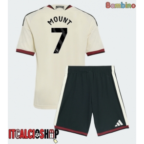 Manchester United Mason Mount #7 Terza Maglia Bambino 2026-27 Manica Corta (+ Pantaloni corti)
